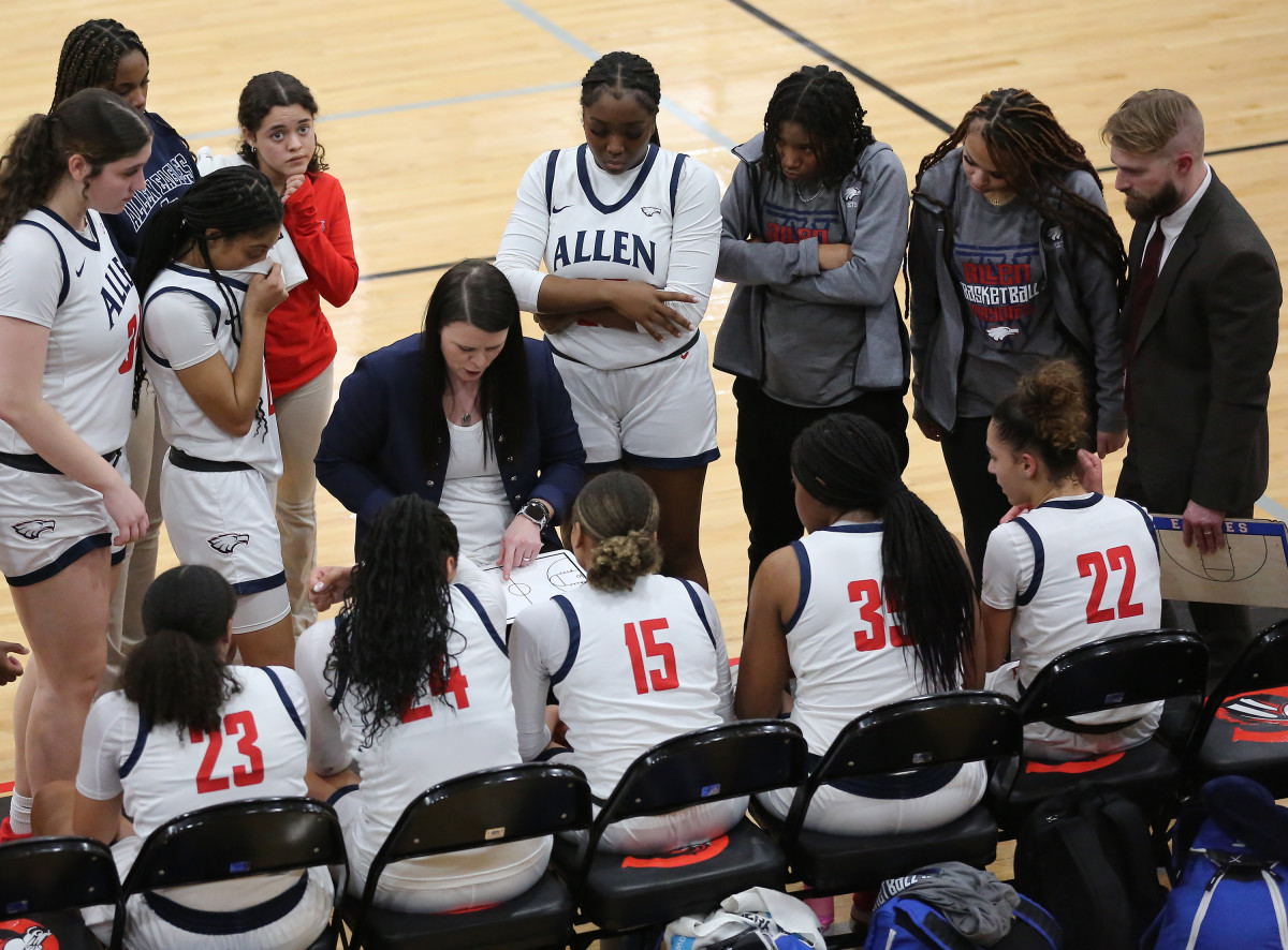 Coppell Allen Texas 6A UIL girls basketball bi-district playoffs 021323 Brian McLean 6